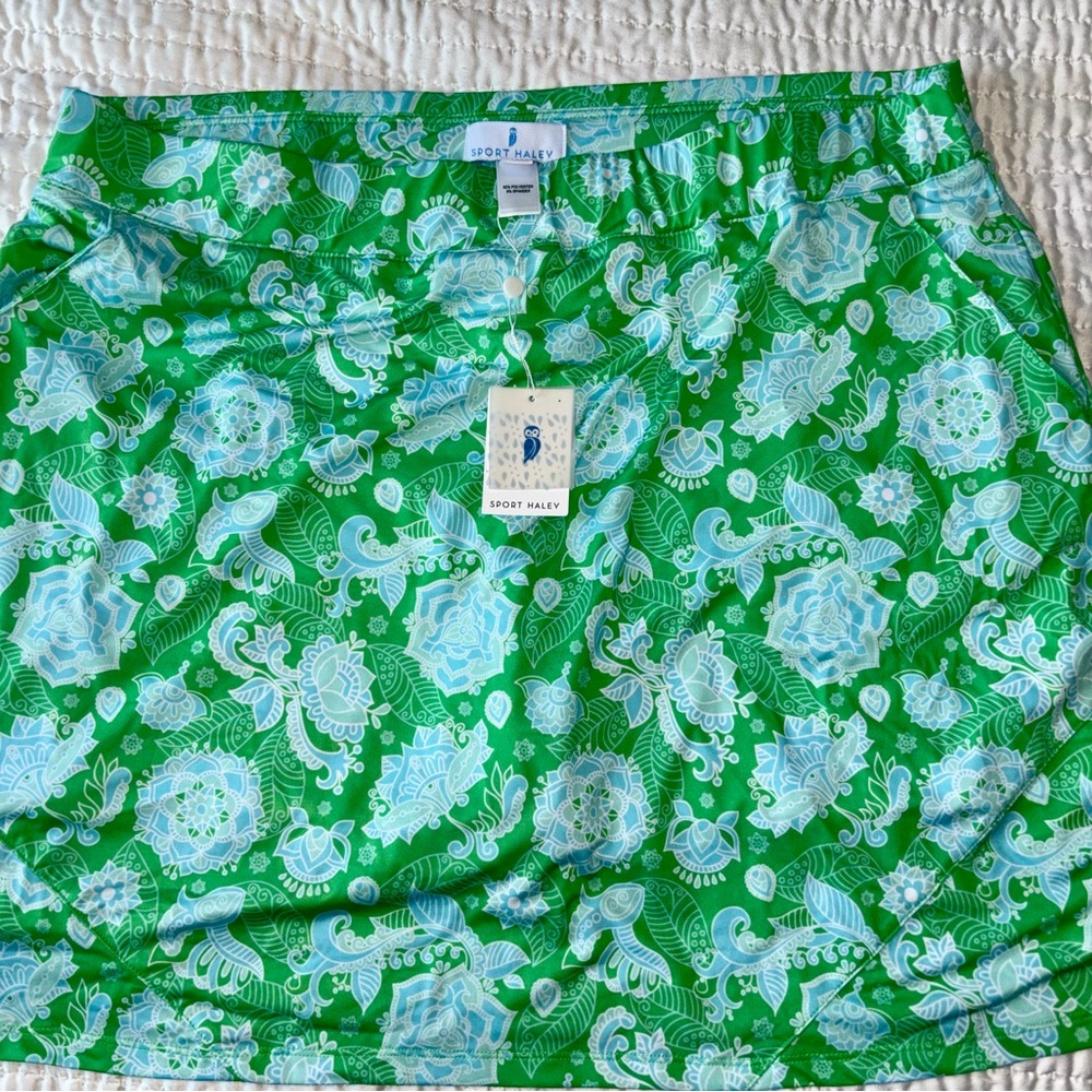 Sport Haley Green Floral Skirt